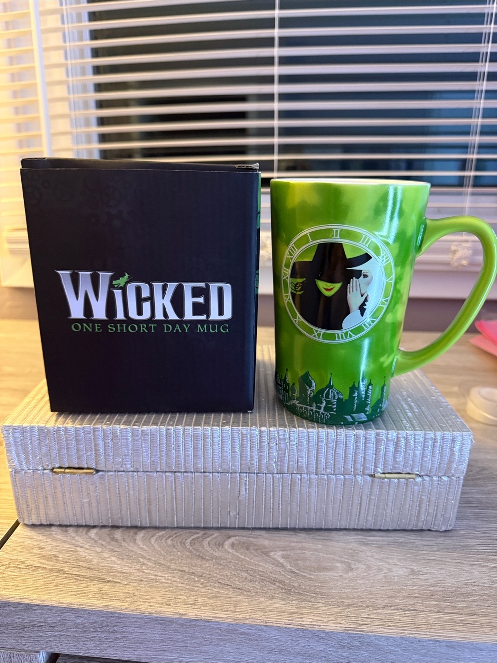 Wicked One Short Day Green Ceramic Tall Mug*Brand New*